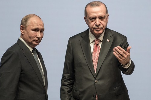Recep Tayyip Erdogan à Moscou pour discuter de la Syrie avec Vladimir Poutine - ảnh 1