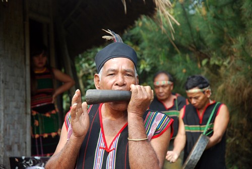 Homenaje a la entrada aldeana, una tradición ancestral de la etnia M’nong - ảnh 2
