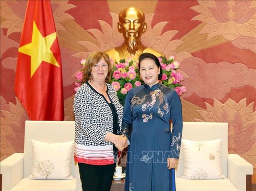 Presidenta del Legislativo vietnamita recibe al Grupo Parlamentario de Amistad Francia-Vietnam - ảnh 1