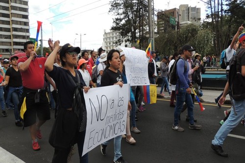 Protestas se mantienen en diferentes ciudades de Ecuador - ảnh 1