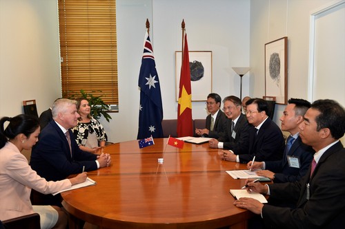 Prosiguen actividades del vicepremier vietnamita en Australia  - ảnh 1