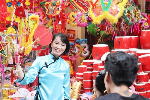 Farolillos multicolores del Festival del Medio Otoño en Hanói - ảnh 12