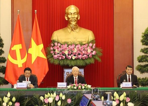Discurso de Nguyen Phu Trong en Cumbre virtual del Partido Comunista de China y otras fuerzas - ảnh 1
