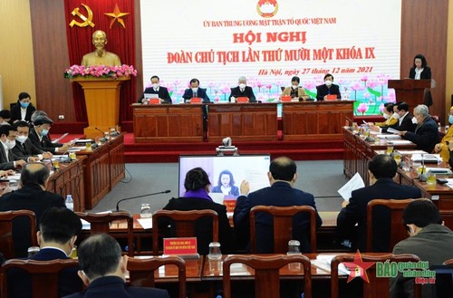 Resaltan la participación del Frente de la Patria de Vietnam en importantes eventos nacionales en 2021 - ảnh 1