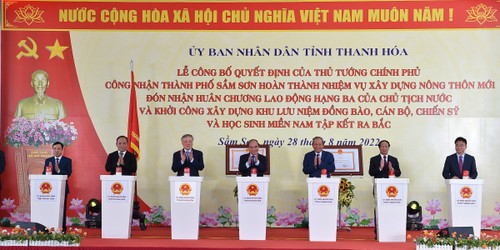 Presidente de Vietnam asiste a inauguración de zona memorial en Thanh Hoa - ảnh 1