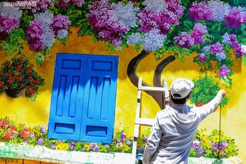 Coloridos murales del pueblo pesquero de Nhon Ly - ảnh 6