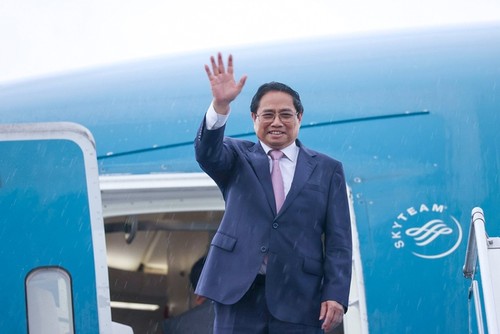 Jefe de Gobierno de Vietnam parte de Nueva York rumbo a Brasil - ảnh 1