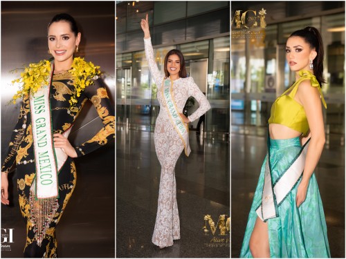 Reinas de belleza llegan a Vietnam para Miss Grand International 2023 - ảnh 1