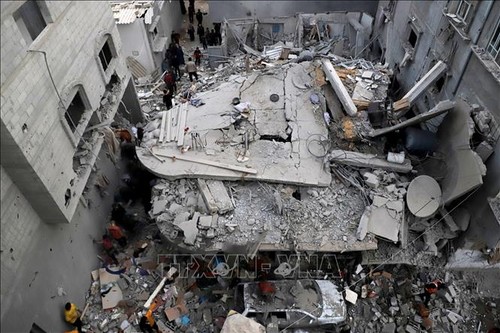 Organización Mundial de la Salud denuncia la destrucción de hospital en Gaza  - ảnh 1