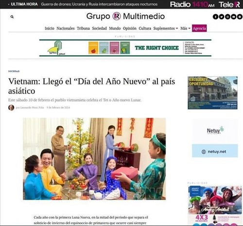 Prensa de Uruguay destaca tradición del Tet de Vietnam - ảnh 1