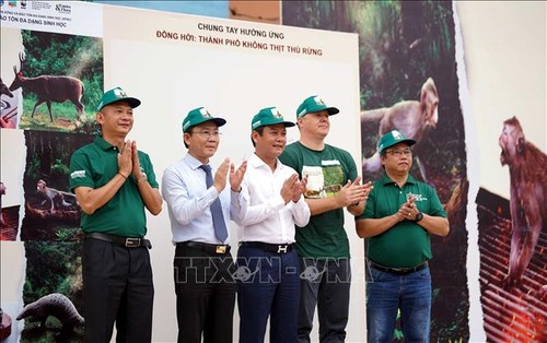 Lanzan la campaña de concientización para protección de la vida silvestre en Quang Binh  - ảnh 1