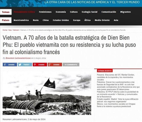 Resumen Latinoamericano resalta enseñanzas de la victoria de Dien Bien Phu - ảnh 1