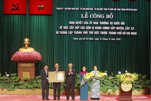 Hô Chi Minh-ville officialise la fondation de la ville de Thu Duc - ảnh 1
