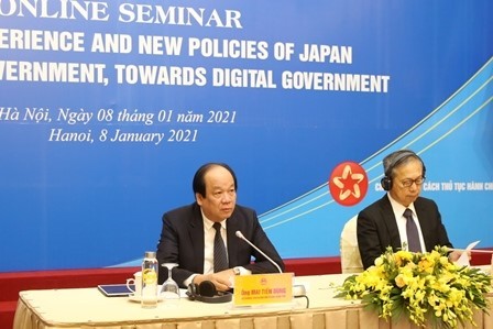 Vietnam-Japon : Colloque virtuel sur le développement de l’e-gouvernement - ảnh 1