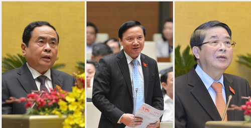 Trân Thanh Mân, Nguyên Khac Dinh et Nguyên Duc Hai élus vice-présidents de l'Assemblée nationale - ảnh 1