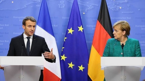 Visioconférence entre Emmanuel Macron, Angela Merkel et Xi Jinping pour faire baisser les tensions - ảnh 1