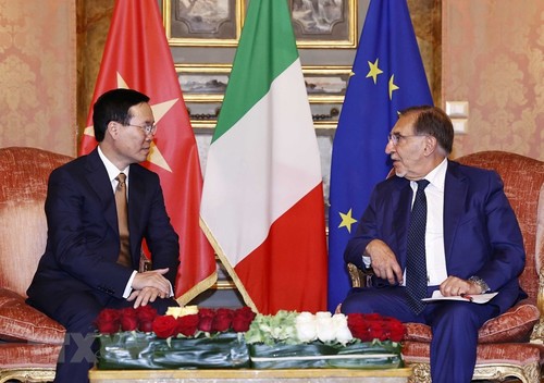 Vo Van Thuong rencontre les présidents des deux chambres du Parlement italien et le maire de Rome - ảnh 1