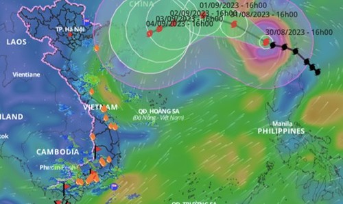 Le typhon SAOLA arrive à la mer Orientale - ảnh 1
