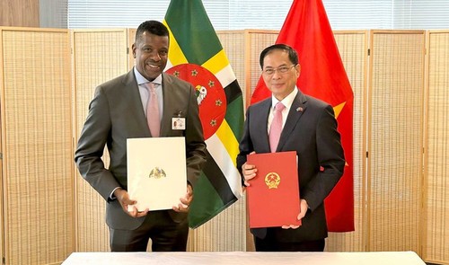 Le Vietnam et la Dominique signent un accord d’exemption de visa pour les titulaires de passeports diplomatiques et de services - ảnh 1
