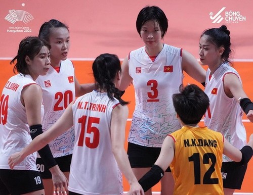 Volley-ball: Le Vietnam aux portes des quarts de finale des ASIAD-19 - ảnh 1