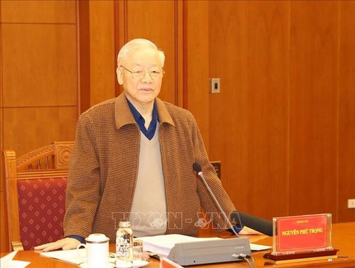 Nguyên Phu Trong préside la réunion de la Direction nationale de prévention et de lutte contre la corruption et les pratiques malsaines  - ảnh 1