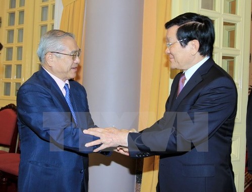 ประธานประเทศให้การต้อนรับคณะผู้แทนสมาคมมิตรภาพญี่ปุ่น – เวียดนามเขตคันไซ - ảnh 1