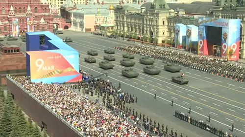 Rehearsal for Victory Day parade held in Moscow  - ảnh 1