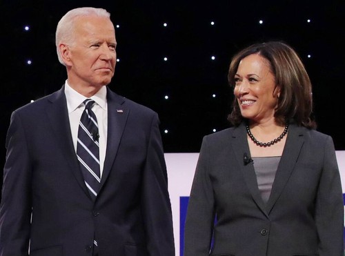 Biden, Harris appear together for 1st time as running mates - ảnh 1