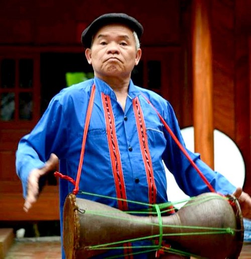 Clay drum, the traditional musical instrument of Cao Lan ethnic people - ảnh 1