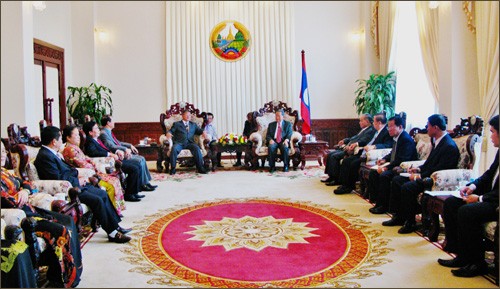 Phó Thủ tướng Lào tiếp  Ban chỉ đạo Tây Nguyên - ảnh 1