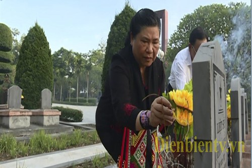 Phó Chủ tịch Thường trực Quốc hội Tòng Thị Phóng làm việc với lãnh đạo tỉnh Điện Biên  - ảnh 1