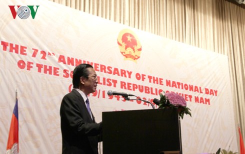  Đại sứ quán Việt Nam tại Campuchia và bắc Lào kỷ niệm 72 năm Quốc khánh - ảnh 1