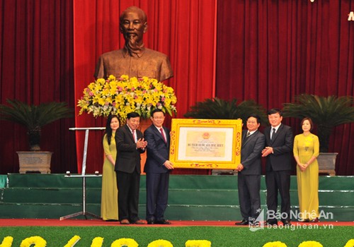 Phó Thủ tướng Vương Đình Huệ dự lễ kỷ niệm 150 năm Ngày sinh Chí sỹ yêu nước Phan Bội Châu - ảnh 1