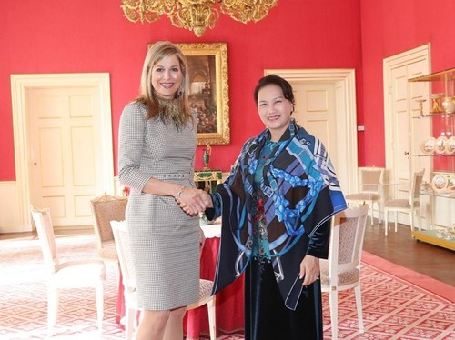 Chủ tịch Quốc hội Nguyễn Thị Kim Ngân chào xã giao Hoàng hậu Vương quốc Hà Lan - ảnh 1