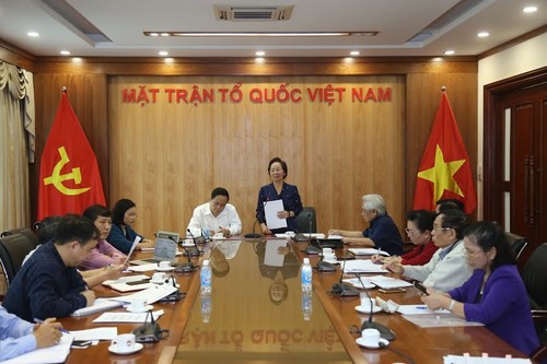 Chủ tịch  MTTQ Việt Nam làm việc với Hội Khuyến học và UBĐK công giáo Việt Nam - ảnh 1