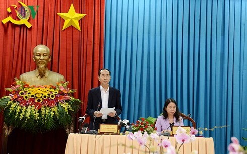 Chủ tịch nước Trần Đại Quang thăm, làm việc ở An Giang - ảnh 2