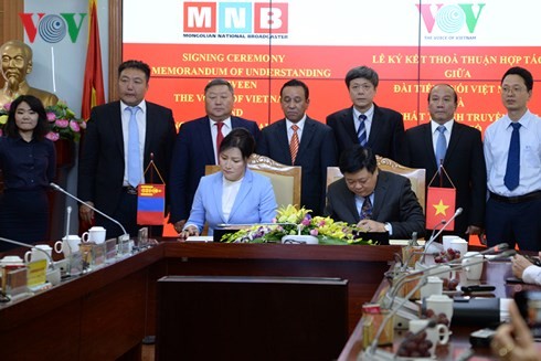 VOV và Đài PTTH Mông Cổ ký kết hợp tác phát thanh, truyền hình - ảnh 1