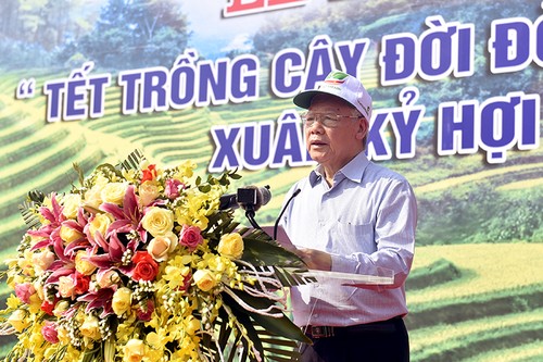 Tổng Bí thư, Chủ tịch nước Nguyễn Phú Trọng phát động Tết trồng cây - ảnh 2