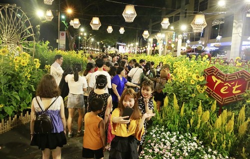 Hơn 1 triệu lượt khách tham quan Hội hoa Xuân ở Thành phố Hồ Chí Minh - ảnh 1