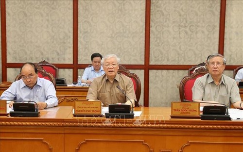 Tổng Bí thư, Chủ tịch nước Nguyễn Phú Trọng chủ trì họp Bộ Chính trị - ảnh 1