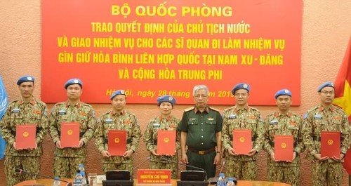 Thêm 7 sỹ quan Việt Nam đi làm nhiệm vụ gìn giữ hoà bình Liên Hợp quốc - ảnh 1