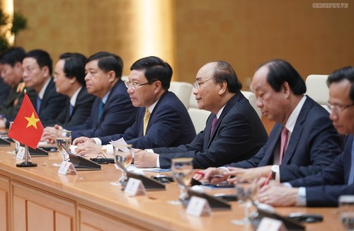 Thủ tướng Nguyễn Xuân Phúc chủ trì lễ đón Thủ tướng Campuchia Hun Sen - ảnh 7