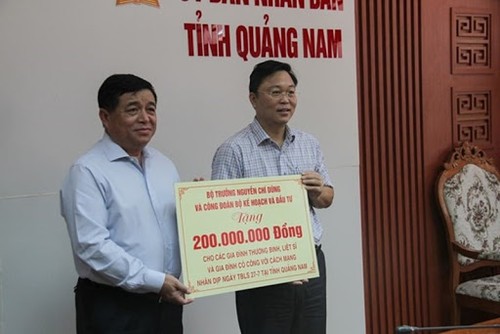 Bộ trưởng Bộ Kế hoạch và Đầu tư làm việc tại Quảng Nam - ảnh 1
