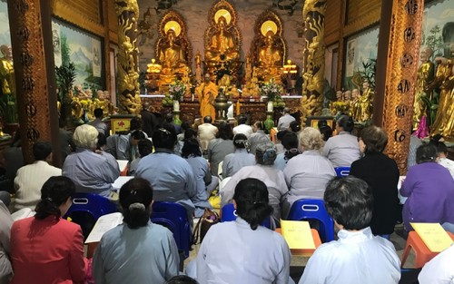 Chùa Phật Tích Vientiane (Lào) tổ chức lễ cầu quốc thái dân an - ảnh 1