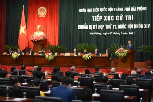 Thủ tướng Nguyễn Xuân Phúc nhấn mạnh 3 trụ cột phát triển của Thành phố Hải Phòng - ảnh 1