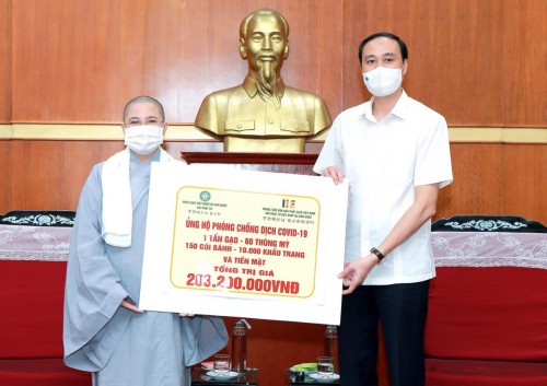 Phật giáo Việt Nam tại Hàn Quốc ủng hộ Quỹ vaccine phòng chống Covid-19 - ảnh 1