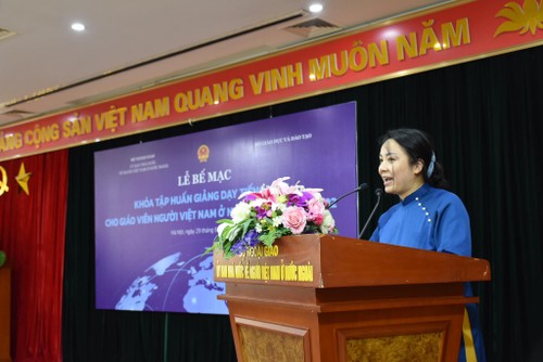  Bế mạc Khóa tập huấn tiếng Việt cho giáo viên Việt Nam ở nước ngoài năm 2022 - ảnh 2