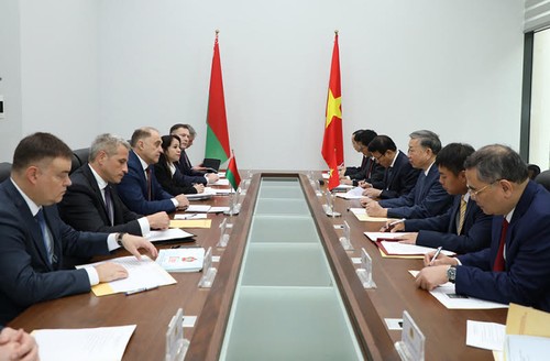 Bộ trưởng Bộ Công an Tô Lâm Hội đàm với Thư ký Hội đồng An ninh Cộng hoà Belarus - ảnh 1