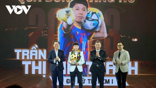 Hoàng Đức, Kim Thanh giành danh hiệu Quả bóng vàng Việt Nam 2023 - ảnh 1