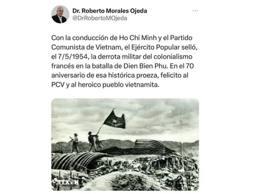 70 năm chiến thắng Điện Biên Phủ: Cuba chúc mừng Đảng và nhân dân Việt Nam - ảnh 1